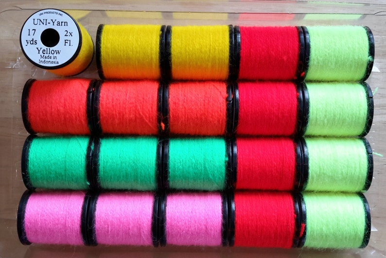 UniFluorescent Yarn.20 Spool Combo..... In Assorted Etsy