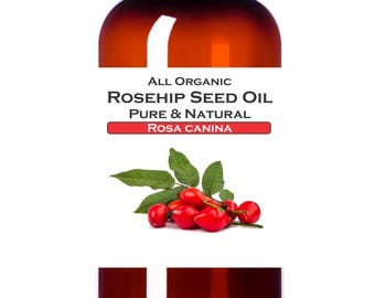 4 oz Organic Rosehip Seed Oil 100% Virgin Pure & Natural Cold Pressed Unrefined