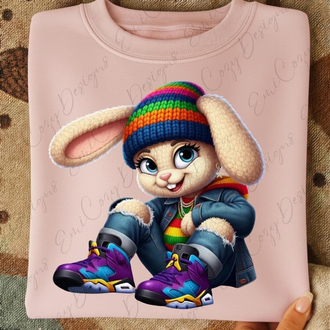 90s Rabbit Meme Urban Retro 90s Bunny PNG, Colorful Hip Hop Rabbit Clipart, Urban ...