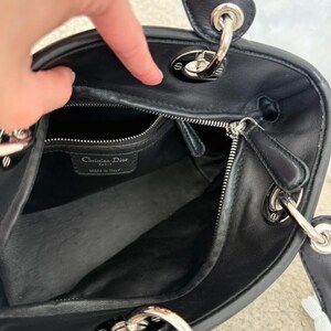Christian Dior Lady Dior Medium Bag Black Cannage image 14