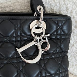 Christian Dior Lady Dior Medium Bag Black Cannage image 3