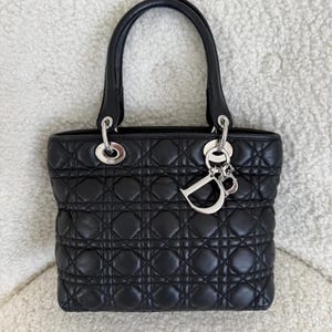 Christian Dior Lady Dior Medium Bag Black Cannage image 1