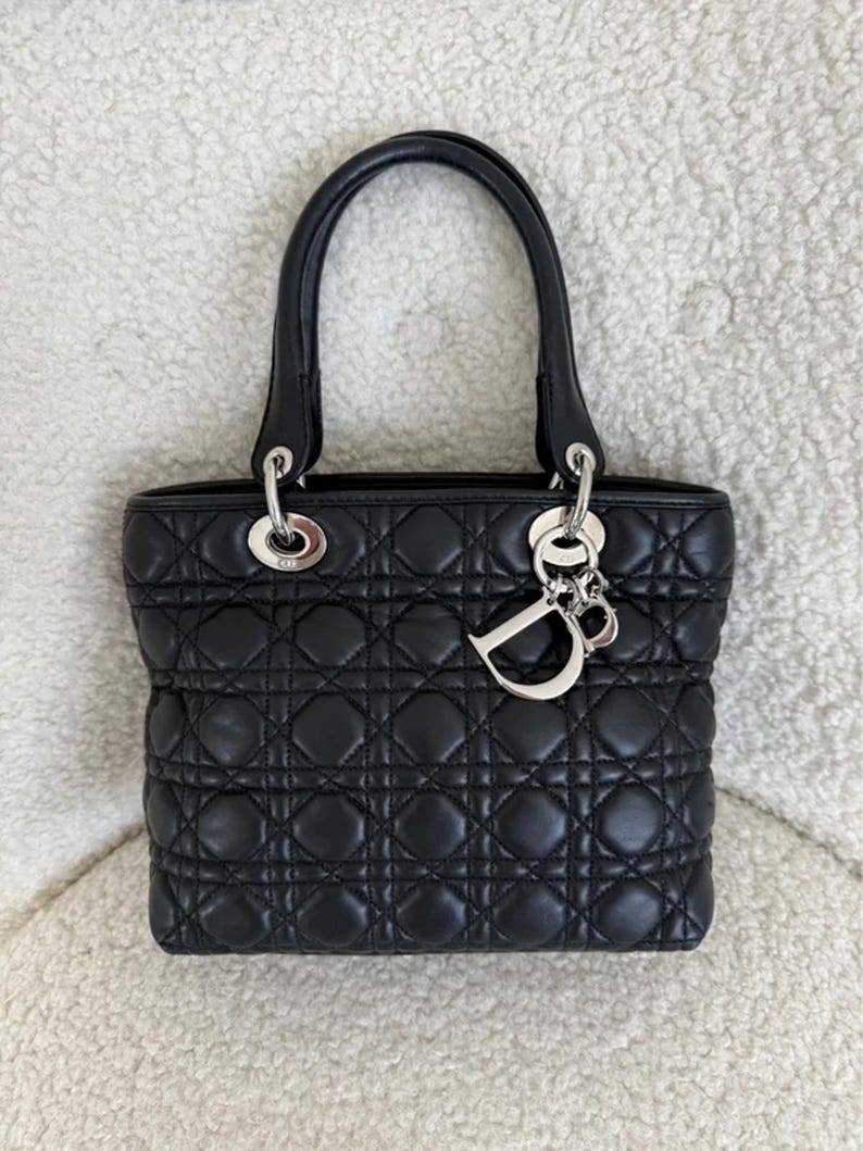 Christian Dior Lady Dior Medium Bag Black Cannage image 1