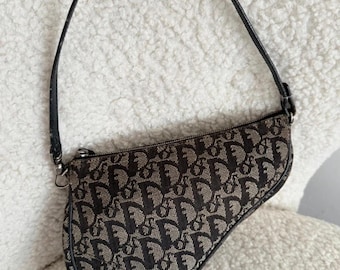 Christian Dior monogram saddle shoulder bag