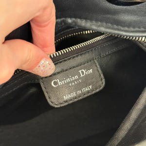 Christian Dior Lady Dior Medium Bag Black Cannage image 15