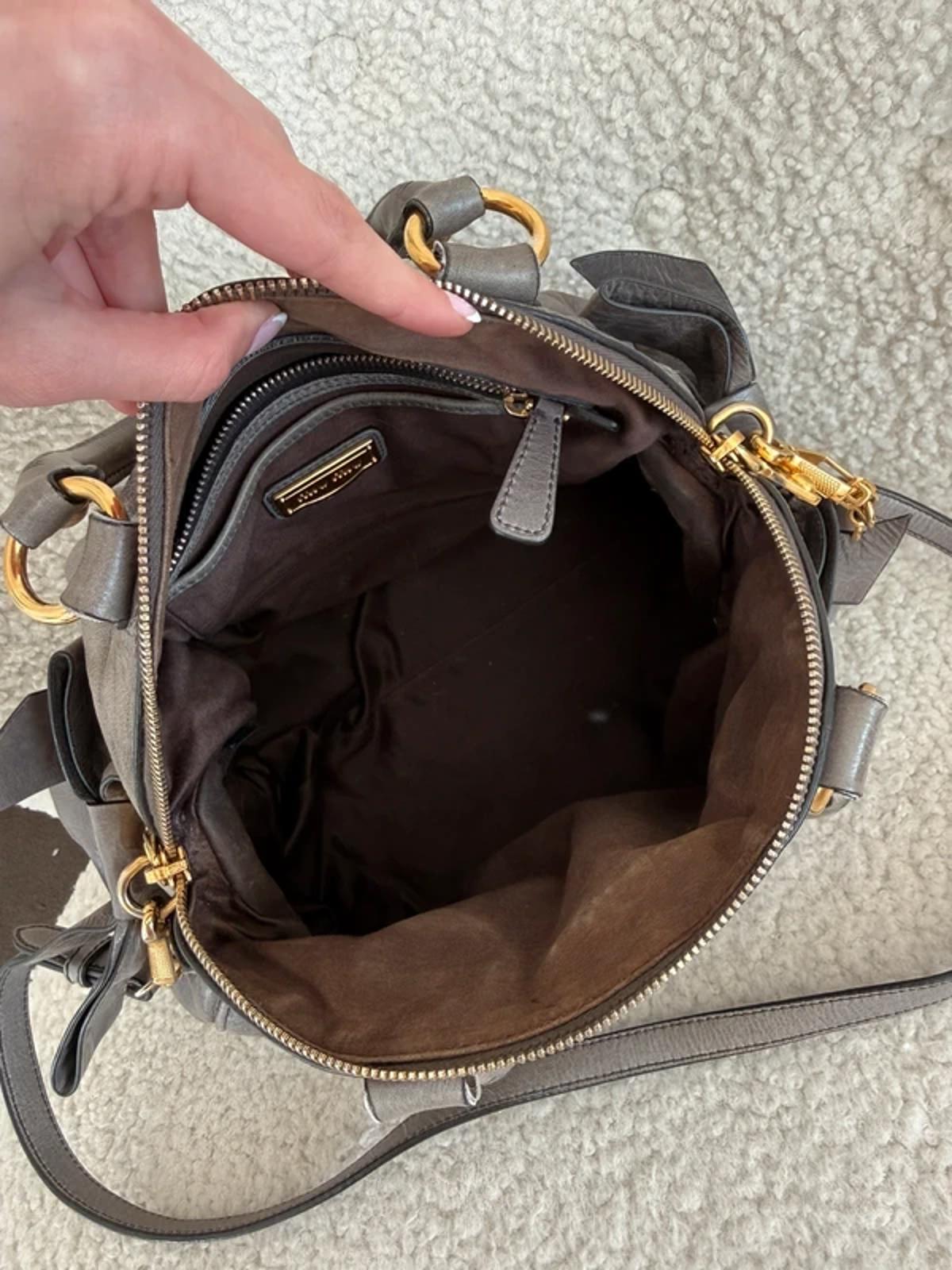 Miu Miu 2-way Vitello Lux Bow Bag - Etsy