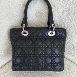 Christian Dior Lady Dior Medium Bag Black Cannage image 8