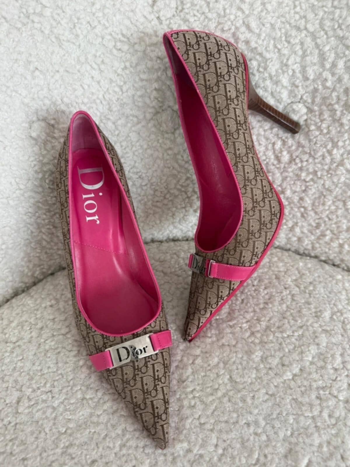 Vintage Dior Pink Shoes - Etsy