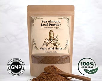 Bio-Mandelblattpulver | Klemmia Catappa | Aquarienfische Pflegekraut