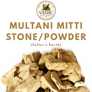 Whole Multani Mitti Chunks | Natural Fuller's Earth Clay for Face & Hair Care