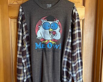 Sweat vintage cerf nature Henley adulte XL art illimité animal faune