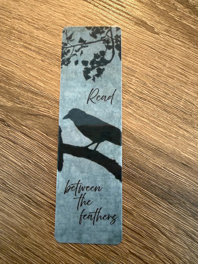 Crow Themed Bookmarks -2x7 - Etsy