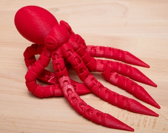Octopus 3D Printed Bendable Toy