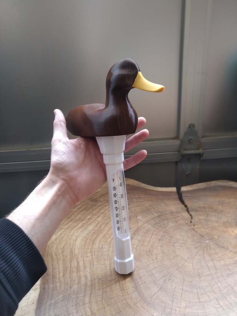 Antique Style Duck Decoy Floating Pool Thermometer image 3