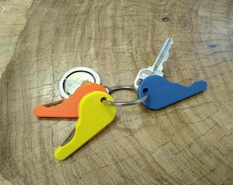 Color-Coded Key Organizer Covers, Set of 6 Key Ring Organizers