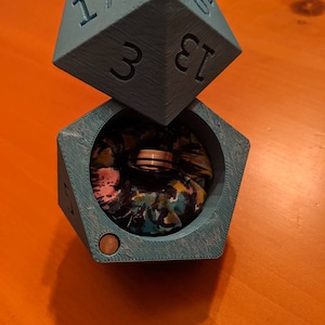 D20 Ring Box 3D Printed Wedding Ring Box image 6