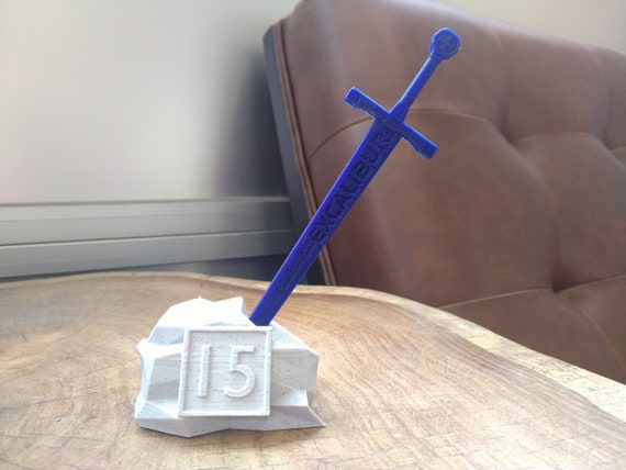 Excalibur Sword Pen the Sword in the Stone - Etsy