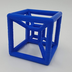 Hypercube Tesseract 3D Printed 4D Shape Math Gift and Learning Tool