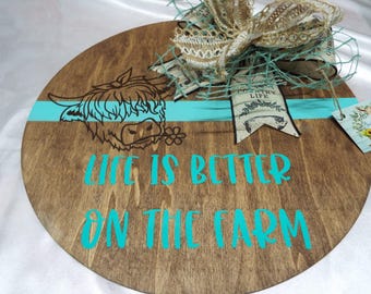 Dörrhängare för Highland Cow