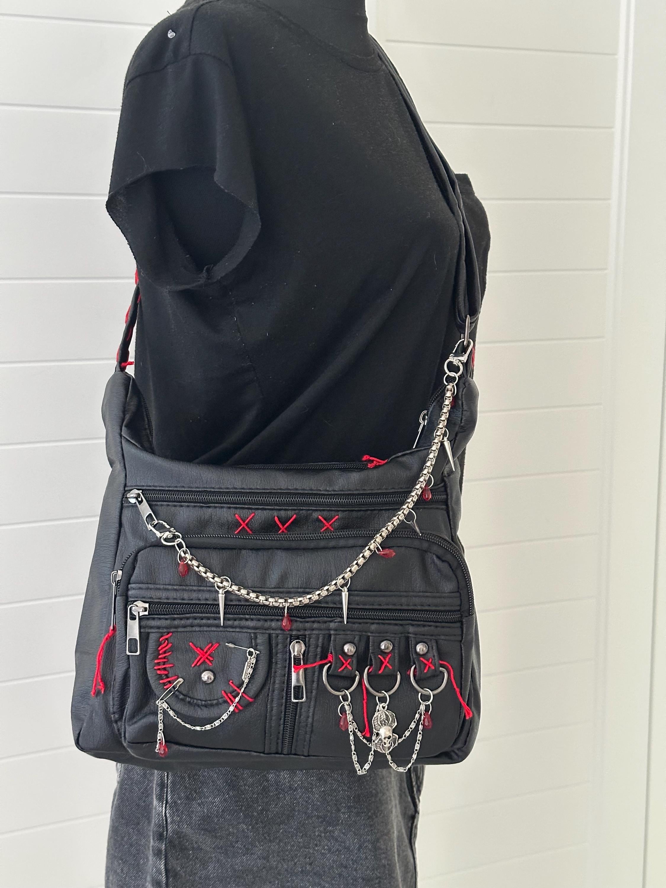 Y2k Grunge Messenger Bag - Etsy