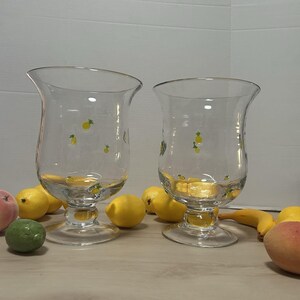 Anthropologie Penelope Hand Blown Glass Pineapple Icon Vase Hurricane Set Of 2 image 7