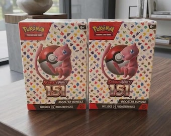 Pokemon 151 Booster Bundle (6 Packs) – Factory Sealed TCG Cards | Gift for Pokémon Fans