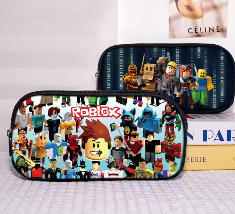 Estuche para lápices de Roblox – Estuche para lápices estilo cubo pixelado – Organizador de útiles escolares para niños con temática de videojuegos imagen 1