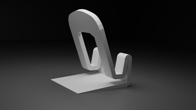 3D Printable Minimal Phone Stand STL | Modern Desk Organizer - Etsy
