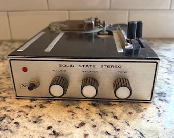Reproductor estéreo de estado sólido de 8 pistas Sears antiguo