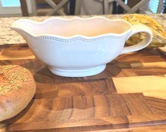 Vintage Blackhawk Ivory Ceramic Gravy Boat