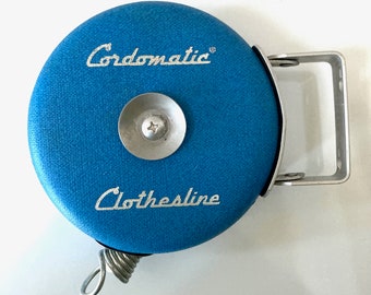 Cordomatic Clothesline Vintage Portable Anywhere Retractable Laundry Clothesline for Travel Camping Apartment Living