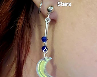 Pendientes de la Luna y las Estrellas