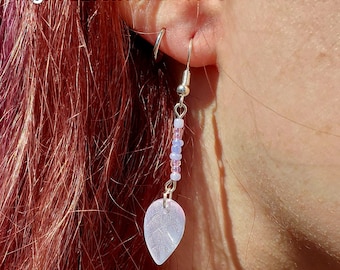 Pendientes colgantes extravagantes con cuentas de vidrio