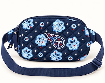 Tennesee Titans Football Rhinestoned Custom Belt Bag Stadium Approved