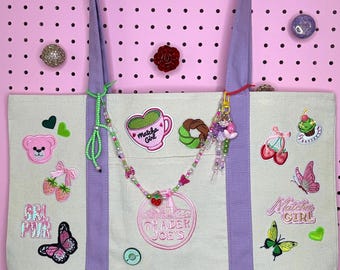 Bolso tote Matcha Girl de Trader Joe's / Incluye 4 accesorios para el bolso