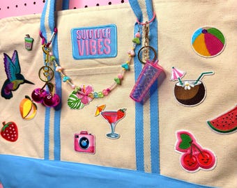 Statement 'Summer Vibes' Custom Tote Bag