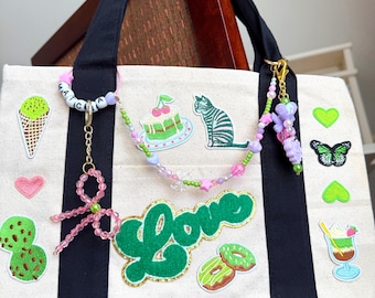 Bolso personalizado Matcha Girl / Incluye 5 dijes