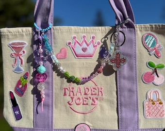 Bolso estilo Y2K Glamour Girl con dijes y broche