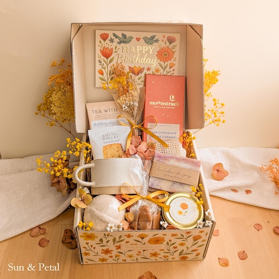Birthday Care Package Gift Box Birthday Present for Her Birthday Surprise Gift Idea Thoughtful Celebration Comfort Bundle Cozy Treats