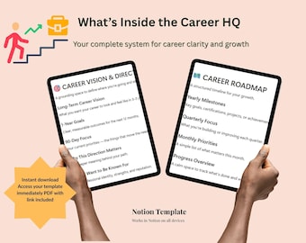 Career & Professional Development System – Notion Career Planner, Skills Tracker, Promotion Strategy, Job Search Template