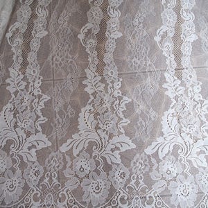 off white chantilly lace fabric by the yard