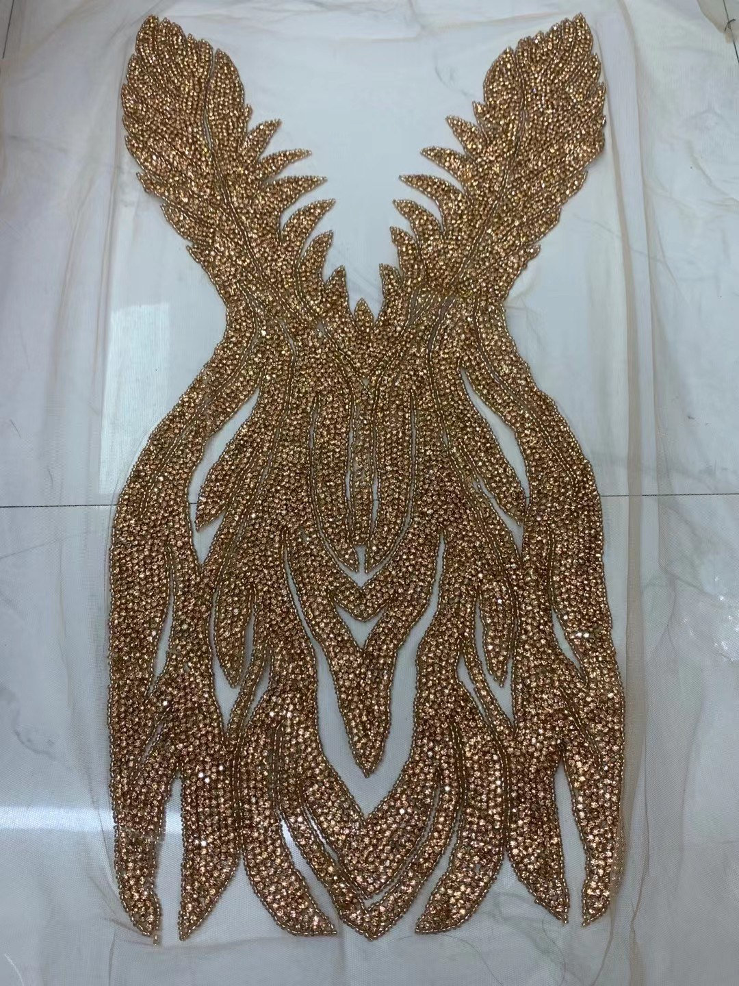 Body Rhinestones Full Body Rhinestone Applique, Iridescent Rhinestone Bodice Appliqués ...