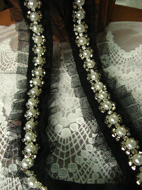 tulle with beads