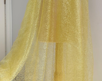 Soft gold tulle fabric for dress, gold mesh fabric, party decorations, decors, prop