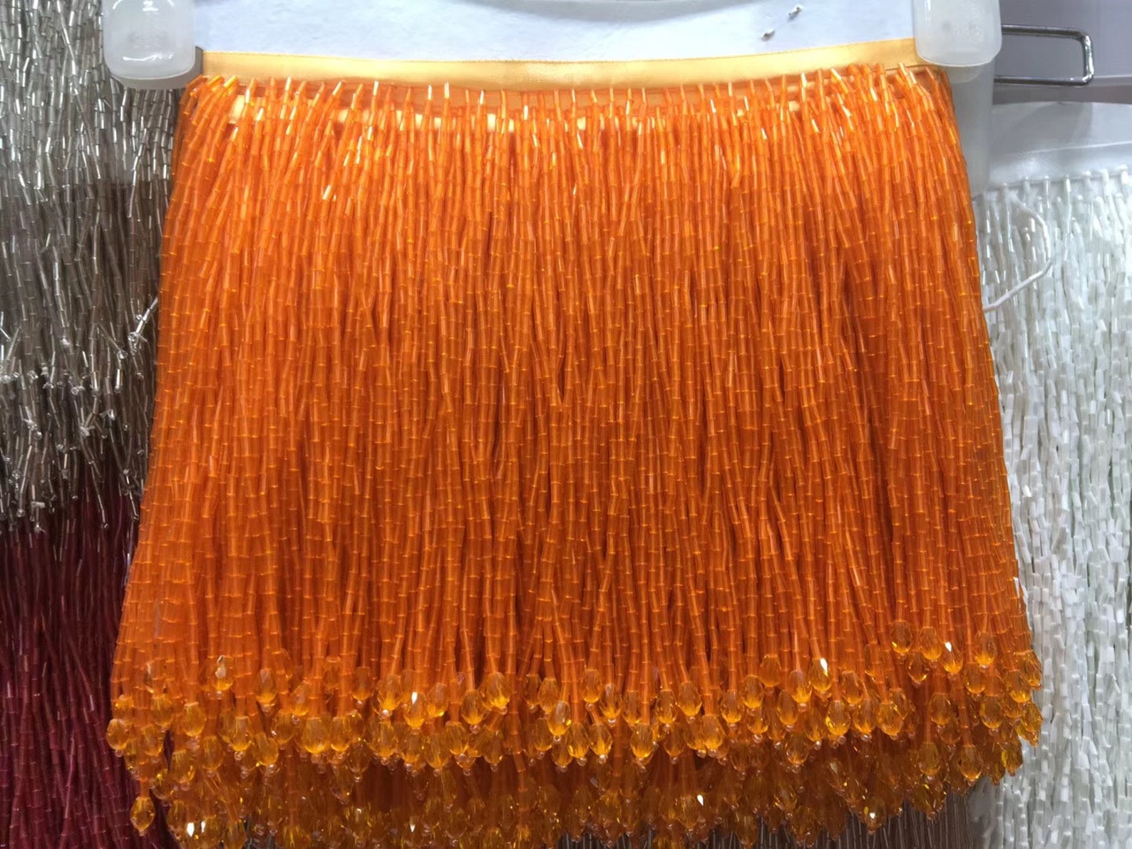 Hot Pink Heavy Bead Fringe Tassel Trim for Dance Costume Etsy