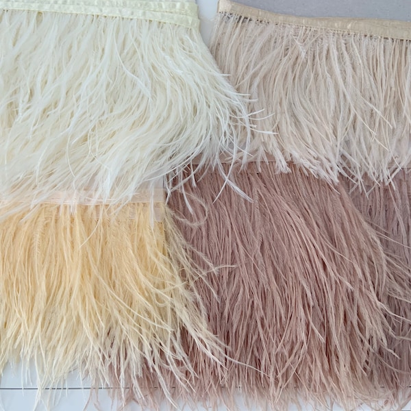 Cream Ostrich Feather Etsy