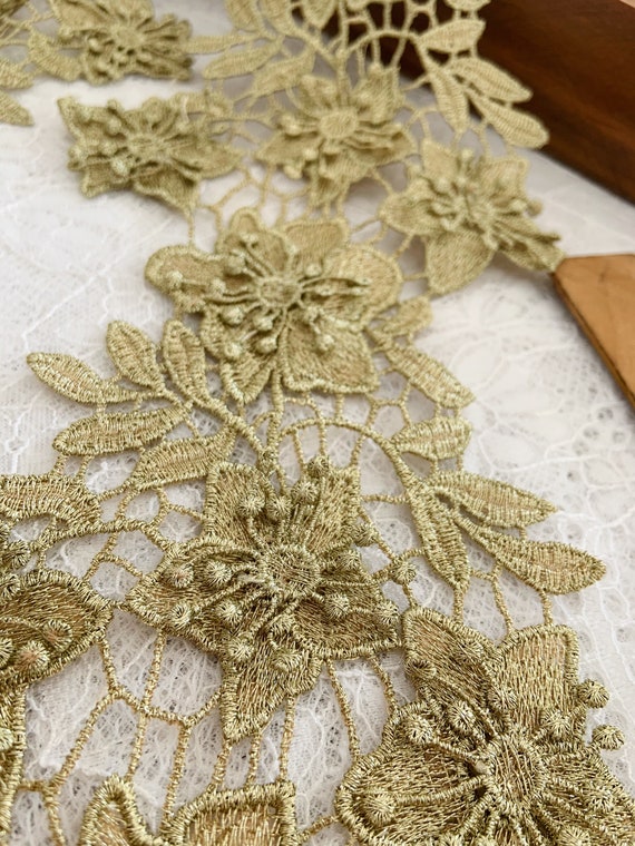 Gold Bridal Lace Trim
