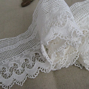 White Cotton Lace Trim Retro Lace Vintage Lace Crocheted - Etsy