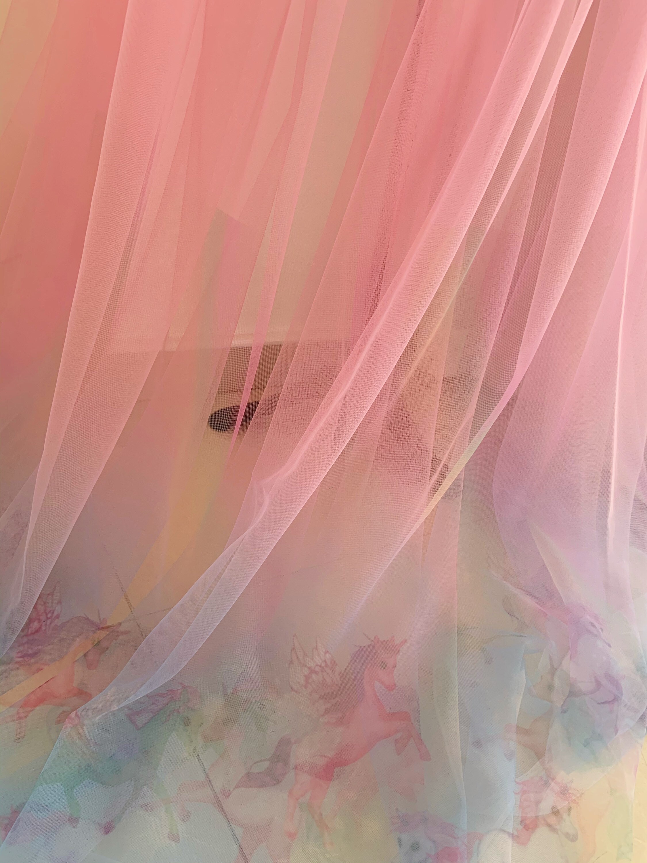 Dip Dye Style Tulle Fabric With Ombré Colors Pink and Blue Etsy Denmark