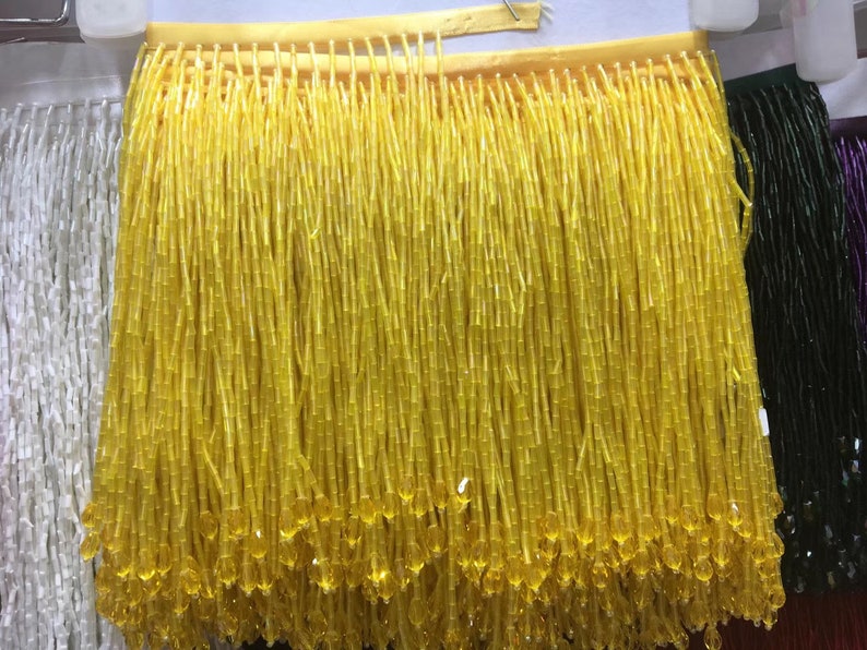 Hot Pink Heavy Bead Fringe Tassel Trim for Dance Costume Etsy